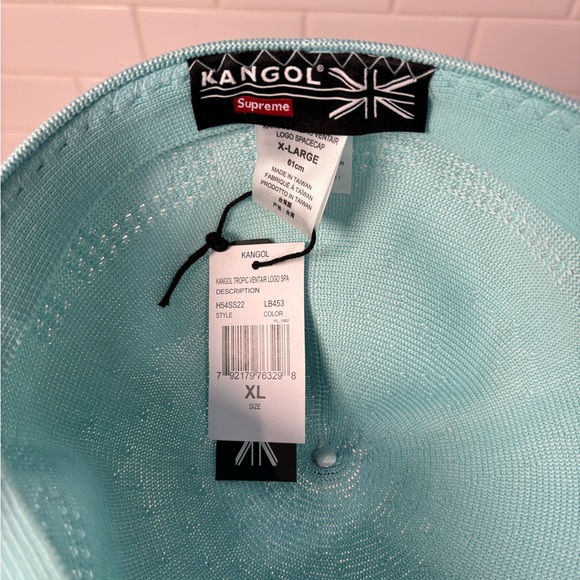 Supreme Kangol Ventair Logo Spacecap  Supreme x Kangol Ventair Logo Spacecap \'Light Blue\' New XL